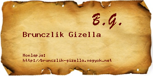 Brunczlik Gizella névjegykártya